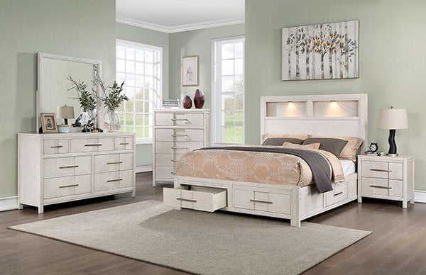 KARLA Queen Bed, White