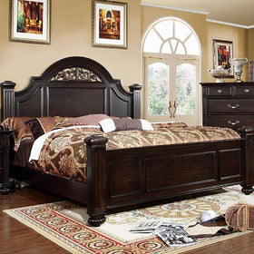 Syracuse Dark Walnut Queen Bed