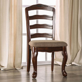 Townsville Dark Walnut/Tan Side Chair (2/CTN)