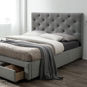 SYBELLA Twin Bed, Gray