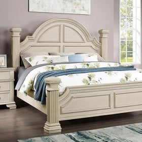 PAMPHILOS Queen Bed, White