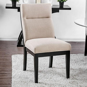 Jasmin Black/White Side Chair (2/CTN)