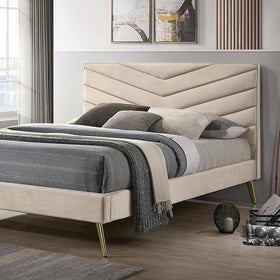 VIVAR Twin Bed, Beige