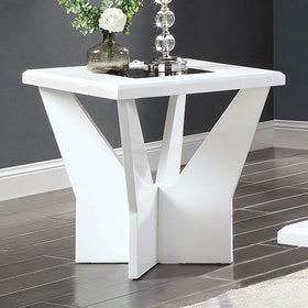 DUBENDORF End Table, White