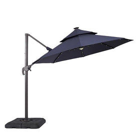 Nuti 10 Ft Round Umbrella w/ LED Light + 37