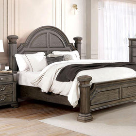 PAMPHILOS Cal.King Bed, Gray