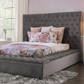 GOLATI Queen Bed, Gray