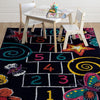 BARON 5' X 8', Area Rug, Hopscotch, Multi/Black