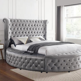 SANSOM E.King Bed, Gray