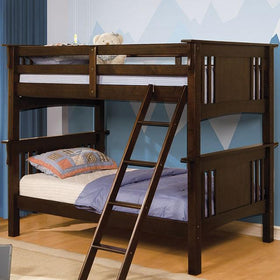 Spring Creek Dark Walnut Twin/Twin Bunk Bed