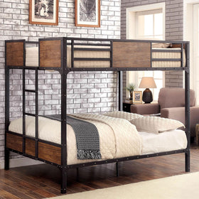 CLAPTON Black Full/Full Bunk Bed