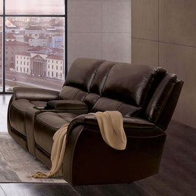 GORGIUS Power Loveseat, Espresso