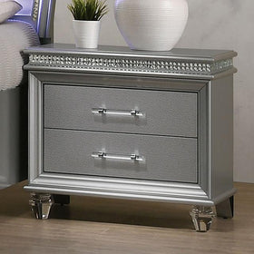 MADDIE Night Stand, Silver