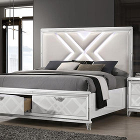 EMMELINE E.King Bed, White