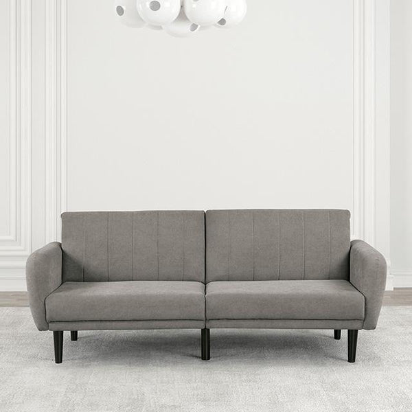 Aristide Futon Sofa Grey & Brown