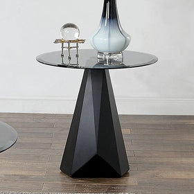 BISHOP End Table, Black/Gray