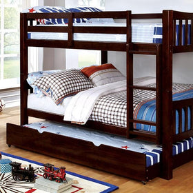 Cameron Dark Walnut Full/Full Bunk Bed