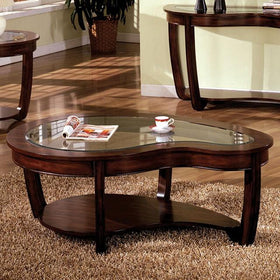 Crystal Falls Dark Cherry Coffee Table