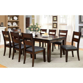 DICKINSON I Dark Cherry Dining Table w/ 18