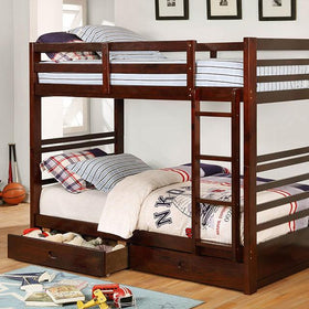 California IV Dark Walnut Twin/Twin Bunk Bed