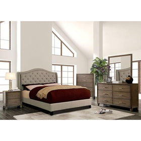 CARLY Cal.King Bed, Warm Gray