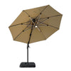 Fera 10 Ft Round Umbrella w/ LED Bulb + 37