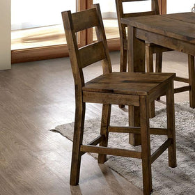 Kristen Ii Rustic Oak Counter Ht. Side Chair (2/CTN)