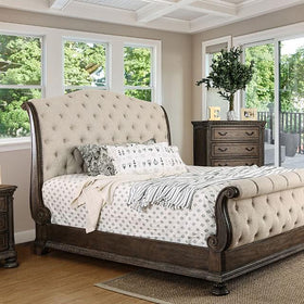 LYSANDRA Beige/Rustic Natural Tone E.King Bed