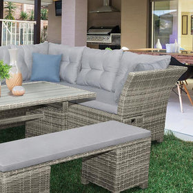 Malia 5 Pc. Sectional Set w/ Bench