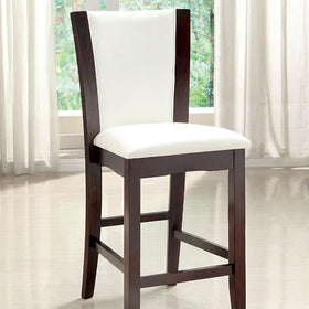 Manhattan III Dark Cherry/White Counter Ht. Chair, White (2/CTN)