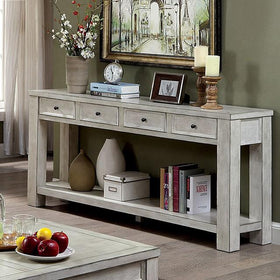 Meadow Antique White Sofa Table