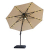 Nuti 10 Ft Round Umbrella w/ LED Light + 37