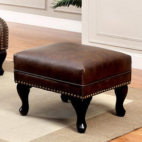 VAUGH Rustic Brown Ottoman