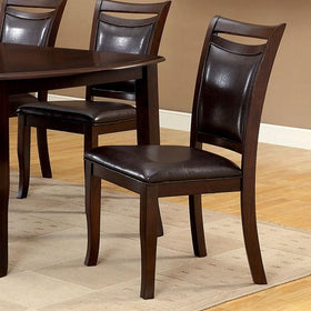 Woodside Dark Cherry/Espresso Side Chair (2/CTN)