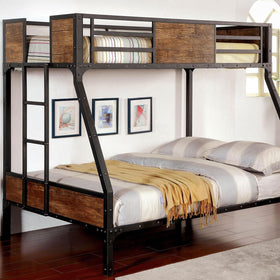 CLAPTON Black Twin/Full Bunk Bed