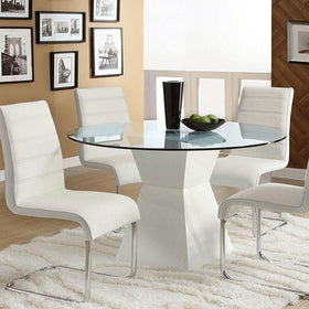 Mauna White Round Dining Table