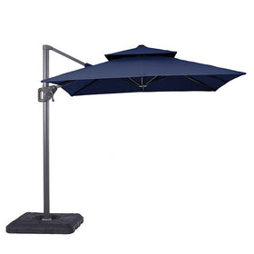 Fida 8 Ft Square Umbrella w/ Double Top + 37