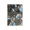 Sivas Charcoal Blue 5' X 8' Area Rug