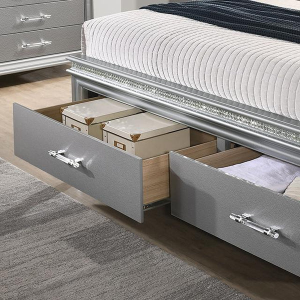 MADDIE Cal.King Bed, Silver