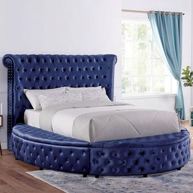 SANSOM E.King Bed, Blue