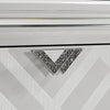 Emmeline Bed Silver & White