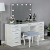 Valentina Vanity Set White & Dark Gray