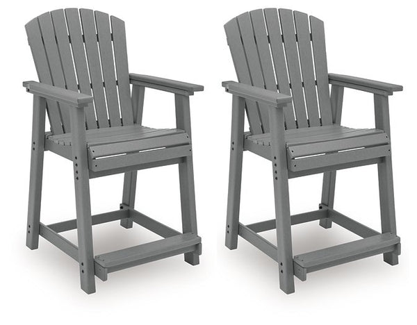 Sanctuary Beach Outdoor Counter Height Bar Stool (Set of 2)