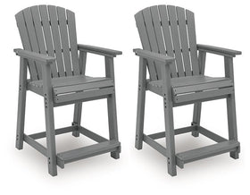 Sanctuary Beach Outdoor Counter Height Bar Stool (Set of 2)