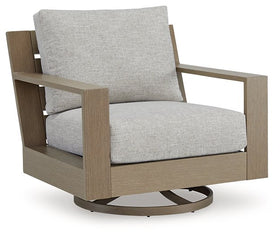 Kimpton Isle Outdoor Swivel Lounge Chair with Cushion