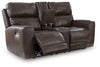 Crossplex Power Reclining Loveseat with Console
