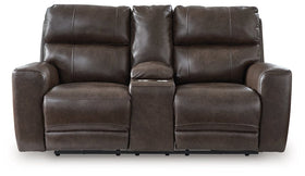 Crossplex Power Reclining Loveseat with Console