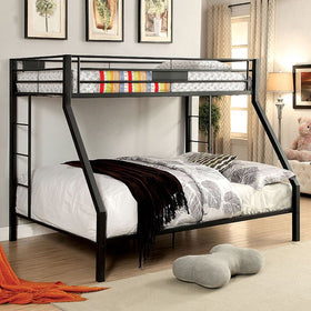 CLAREN Black Twin/Queen Bunk Bed