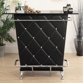 Fuero Black/Chrome Bar Table (K/D)