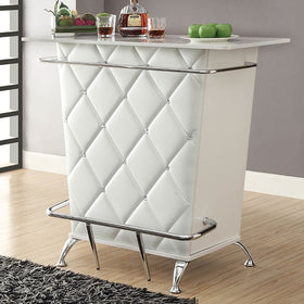 Fuero White/Chrome Bar Table (K/D)